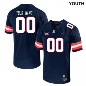 Youth Custom Navy Arizona Wildcats #00 Big 12 Conference Jersey 855795-946