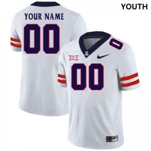 Youth Custom White Arizona Wildcats #00 Big 12 Conference Jersey 904142-609