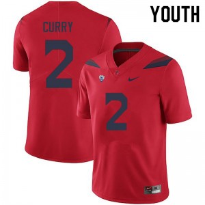 Youth Boobie Curry Red University of Arizona #2 Jersey 189161-902