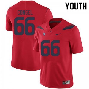 Youth Robert Congel Red Arizona #66 Jersey 680339-379