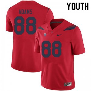 Youth Tre Adams Red University of Arizona #88 Jersey 435925-386