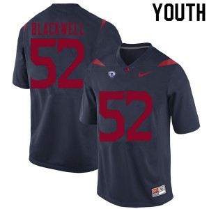 Youth Aaron Blackwell Navy Wildcats #52 Jersey 768358-766