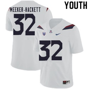 Youth Jacob Meeker-Hackett White Arizona #32 Jersey 670751-524