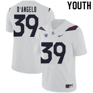 Youth Tristen D'Angelo White Wildcats #39 Jersey 691850-467