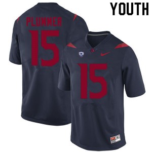 Youth Will Plummer Navy Arizona #15 Jersey 838624-950