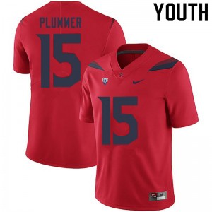 Youth Will Plummer Red Arizona #15 Jersey 116003-835