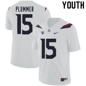 Youth Will Plummer White Wildcats #15 Jersey 791140-221