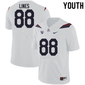 Youth Alex Lines White Arizona Wildcats #88 Jersey 794381-349