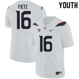 Youth Cameron Fietz White Arizona Wildcats #16 Jersey 312081-494