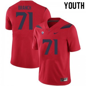 Youth Darrell Branch Red Arizona Wildcats #71 Jersey 243311-235