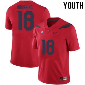 Youth Derick Mourning Red Arizona #18 Jersey 733293-247
