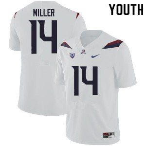 Youth Dyelan Miller White Arizona #14 Jersey 403377-225