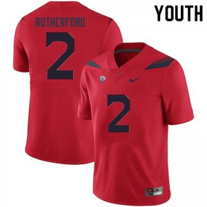 Youth Isaiah Rutherford Red Arizona Wildcats #2 Jersey 698173-130