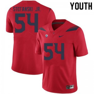 Youth Matthew Stefanski Jr. Red Arizona #54 Jersey 158232-220