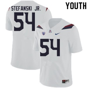 Youth Matthew Stefanski Jr. White University of Arizona #54 Jersey 751962-132