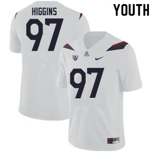 Youth Naz Higgins White Arizona Wildcats #97 Jersey 333991-826