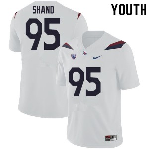 Youth Paris Shand White University of Arizona #95 Jersey 308929-499