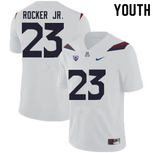Youth Stevie Rocker Jr. White Arizona Wildcats #23 Jersey 161045-629