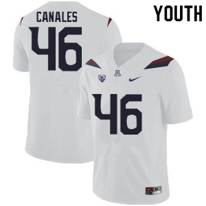 Youth Thor Canales White University of Arizona #46 Jersey 673054-923