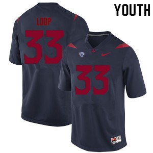 Youth Tyler Loop Navy Wildcats #33 Jersey 375109-177