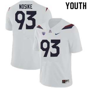 Youth Ugochukwu Nosike White Wildcats #93 Jersey 973976-215