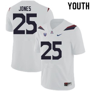 Youth Valen Jones White University of Arizona #25 Jersey 858690-340