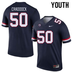 Youth Brandon Craddock Navy Arizona Wildcats #50 Jersey 952690-272