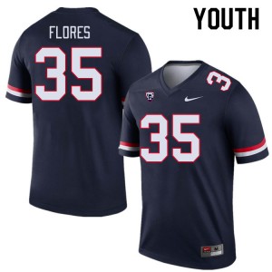 Youth CJ Flores Navy Wildcats #35 Jersey 676582-593