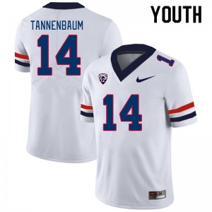 Youth Cole Tannenbaum White Wildcats #14 Jersey 587973-527