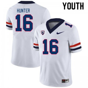 Youth Gavin Hunter White University of Arizona #16 Jersey 765438-687