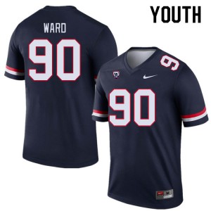 Youth Isaiah Ward Navy Arizona #90 Jersey 316850-946