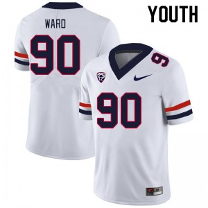 Youth Isaiah Ward White Arizona Wildcats #90 Jersey 808604-355