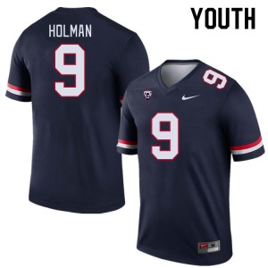 Youth Jackson Holman Navy Arizona #9 Jersey 557529-748