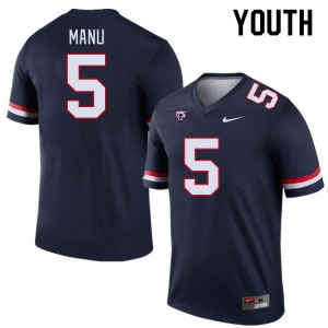 Youth Jacob Manu Navy Wildcats #5 Jersey 719403-189