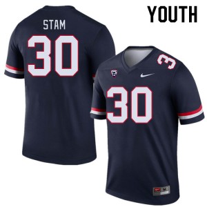 Youth Jax Stam Navy Wildcats #30 Jersey 147720-507