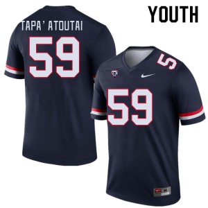 Youth Rhino Tapa'atoutai Navy Arizona Wildcats #59 Jersey 949123-158