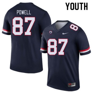 Youth Tyler Powell Navy University of Arizona #87 Jersey 234396-422