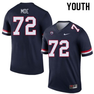 Youth Wendell Moe Navy Arizona #72 Jersey 449309-244