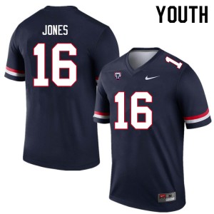 Youth AJ Jones Navy Arizona #16 Jersey 491859-739