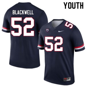 Youth Aaron Blackwell Navy Arizona #52 Jersey 364300-637