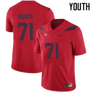 Youth Abraham Maiava Red Wildcats #71 Jersey 861808-831