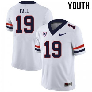 Youth Adama Fall White Arizona Wildcats #19 Jersey 578000-799