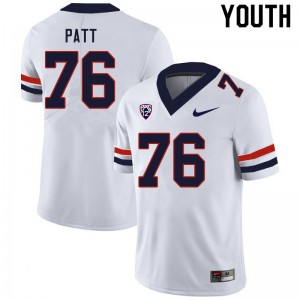 Youth Anthony Patt White Arizona #76 Jersey 684993-793