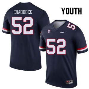 Youth Brandon Craddock Navy University of Arizona #52 Jersey 522808-691
