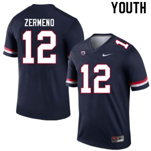 Youth Brayden Zermeno Navy Arizona #12 Jersey 679378-277
