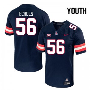 Youth Bryce Echols Navy University of Arizona #56 Big 12 Conference Jersey 959123-927