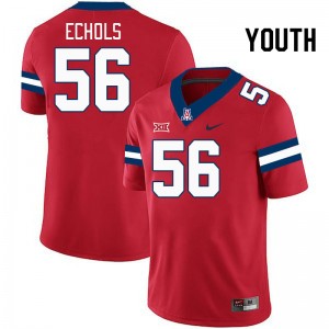Youth Bryce Echols Red Arizona Wildcats #56 Big 12 Conference Jersey 423916-959