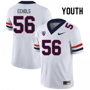 Youth Bryce Echols White University of Arizona #56 Jersey 152500-155