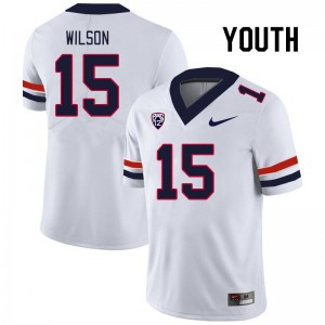Youth Carlos Wilson White Arizona Wildcats #15 Jersey 930926-604