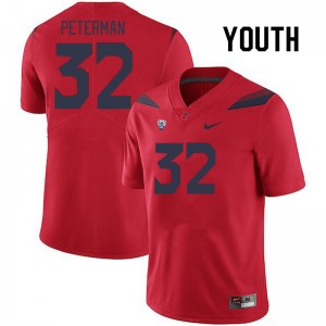 Youth Cash Peterman Red Arizona Wildcats #32 Jersey 847984-242